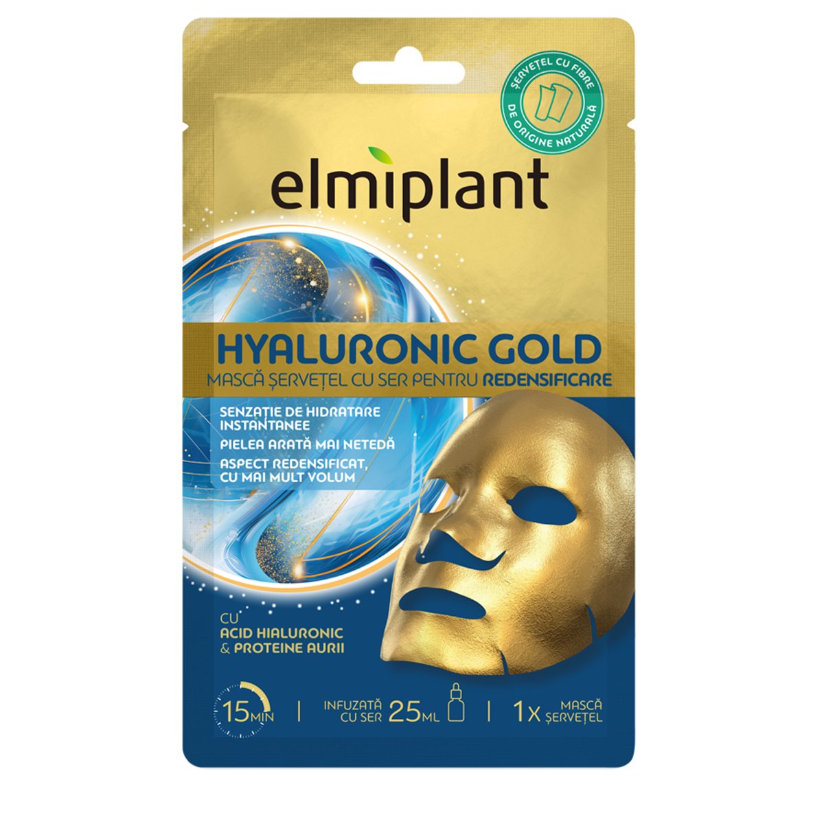 Elmiplant Hyaluronic Gold Masca servetel