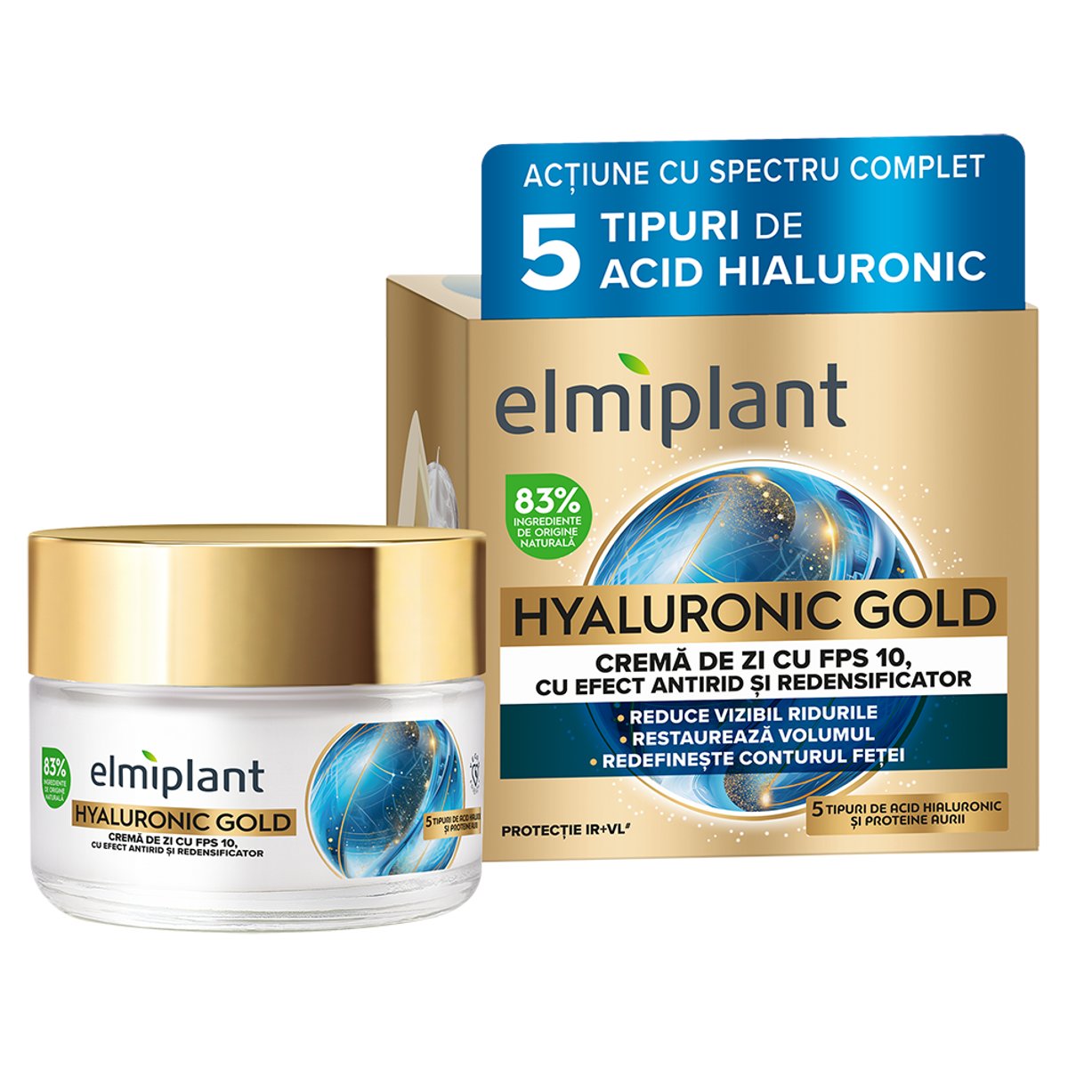 Elmiplant Hyaluronic Gold Crema de zi