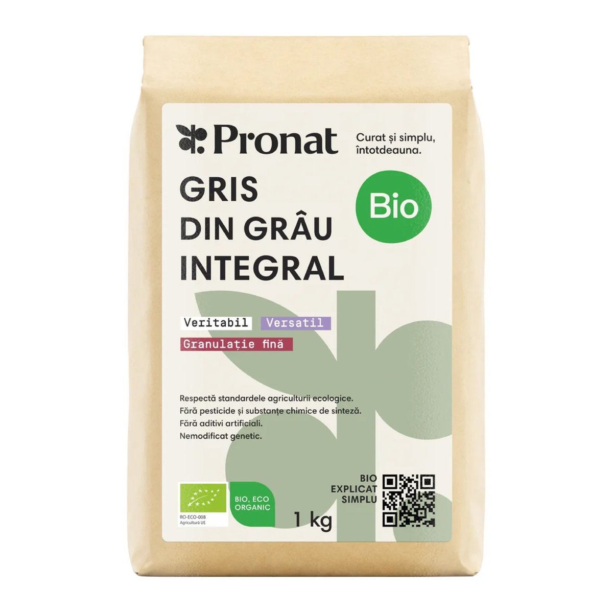 Pronat ECO Gris integral din grau
