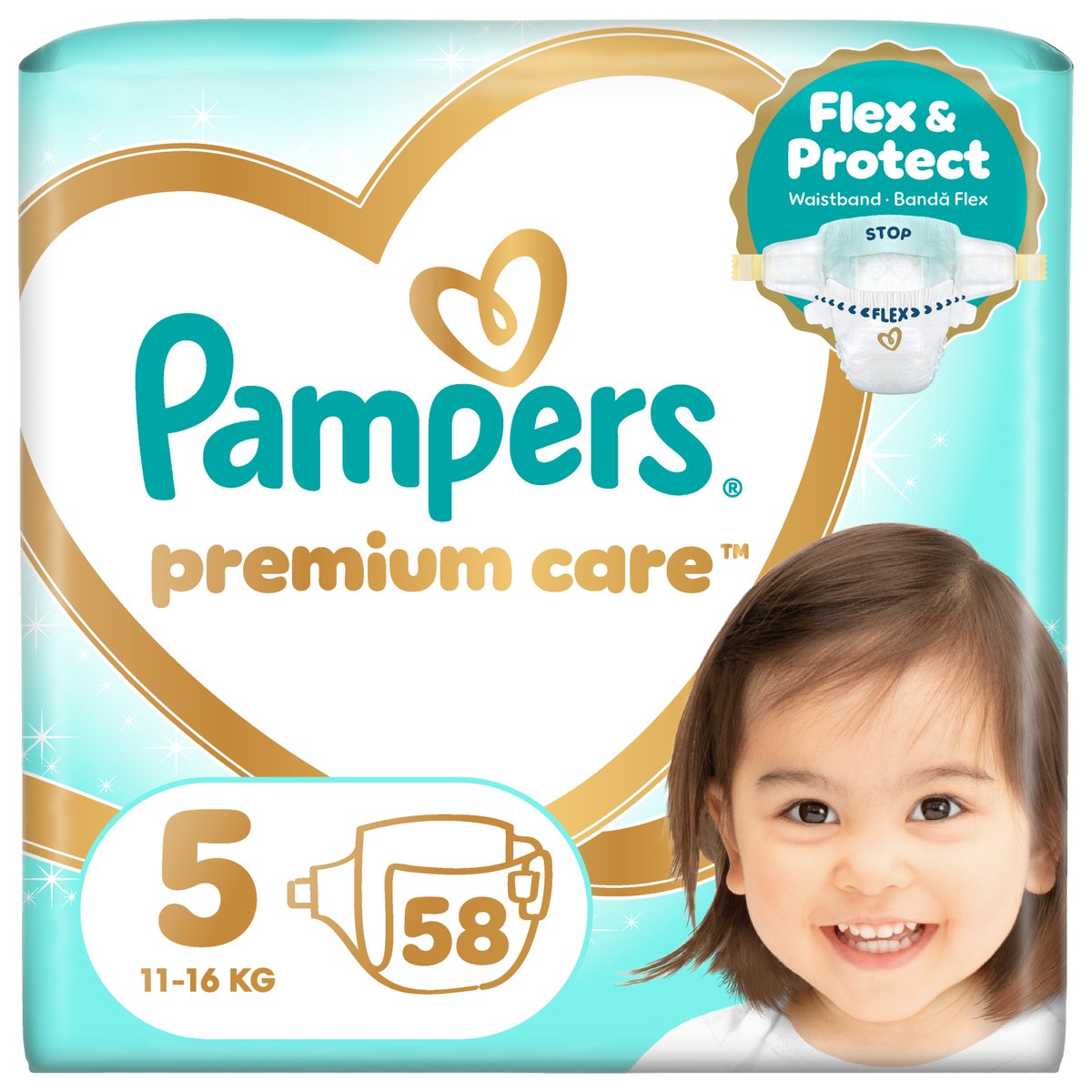 Pampers Premium Care Jumbo Pack Scutece marimea 5, 11-15kg