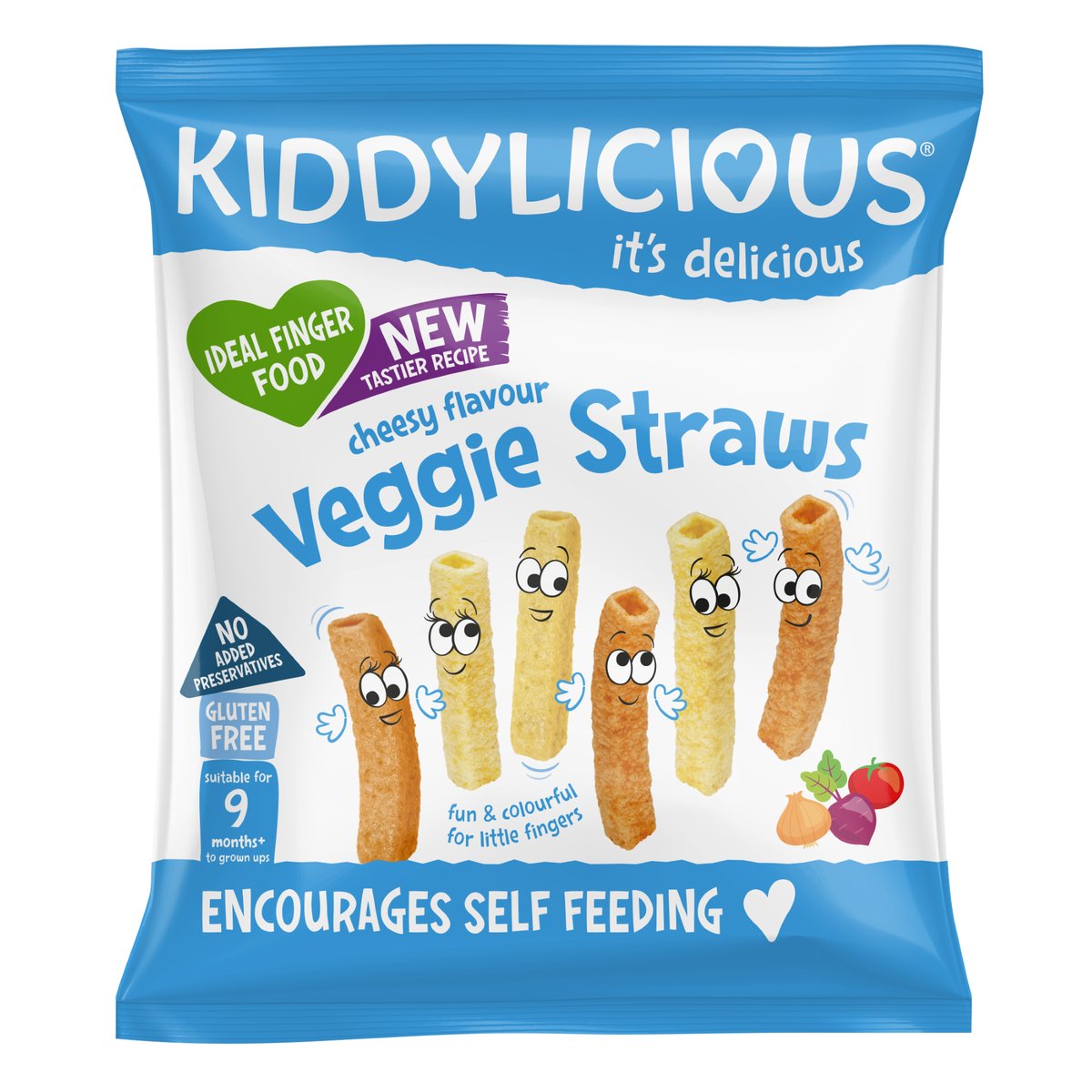 Kiddylicious Sticksuri din legume cu aroma de branza, 9 luni+
