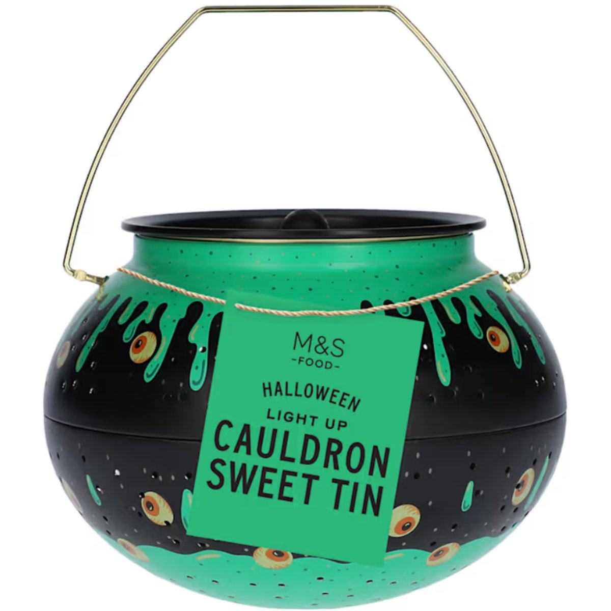 Marks & Spencer Punga cu dulciuri Halloween in forma de cazan luminos