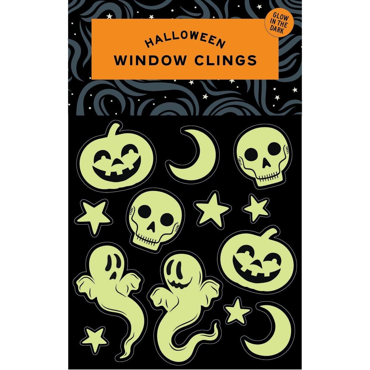 Marks & Spencer Decoratiuni autocolante pentru ferestre, fosforescente in intuneric de Halloween